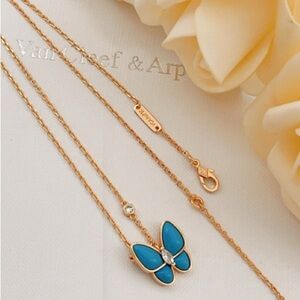 Van Cleef & Arpels Blue Butterfly Necklace